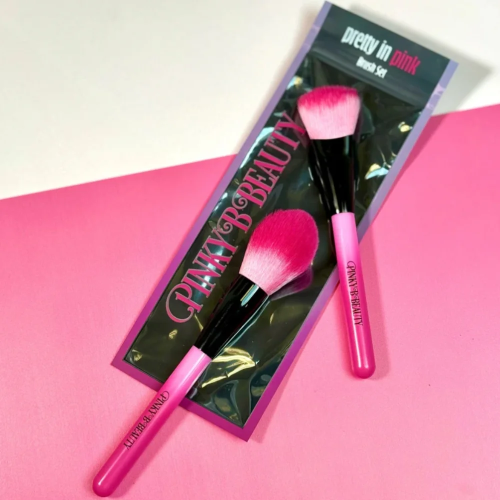 🔴 PINKY B Pretty in Pink Brush Set
